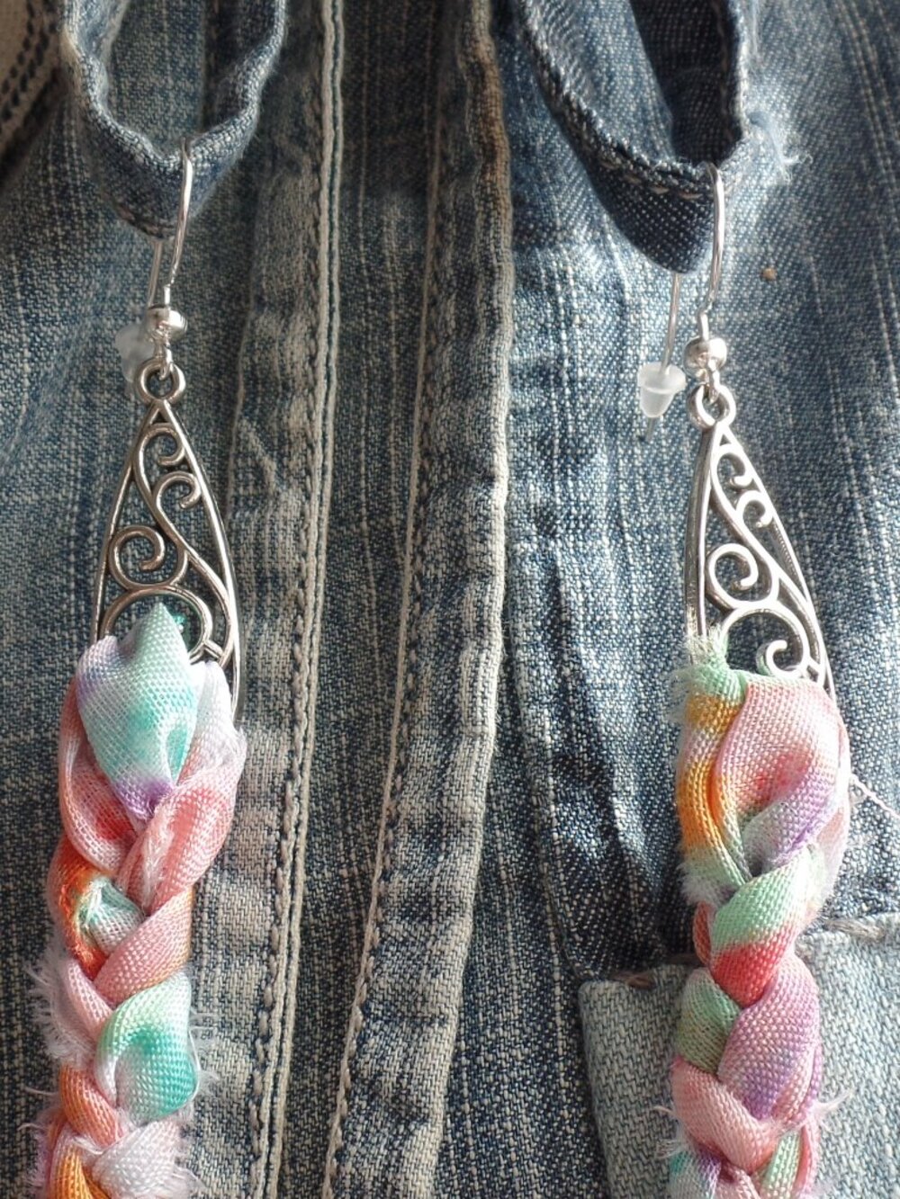 Hand Crafted SWAG Earrings GROOVY - Picture 2 of 7
